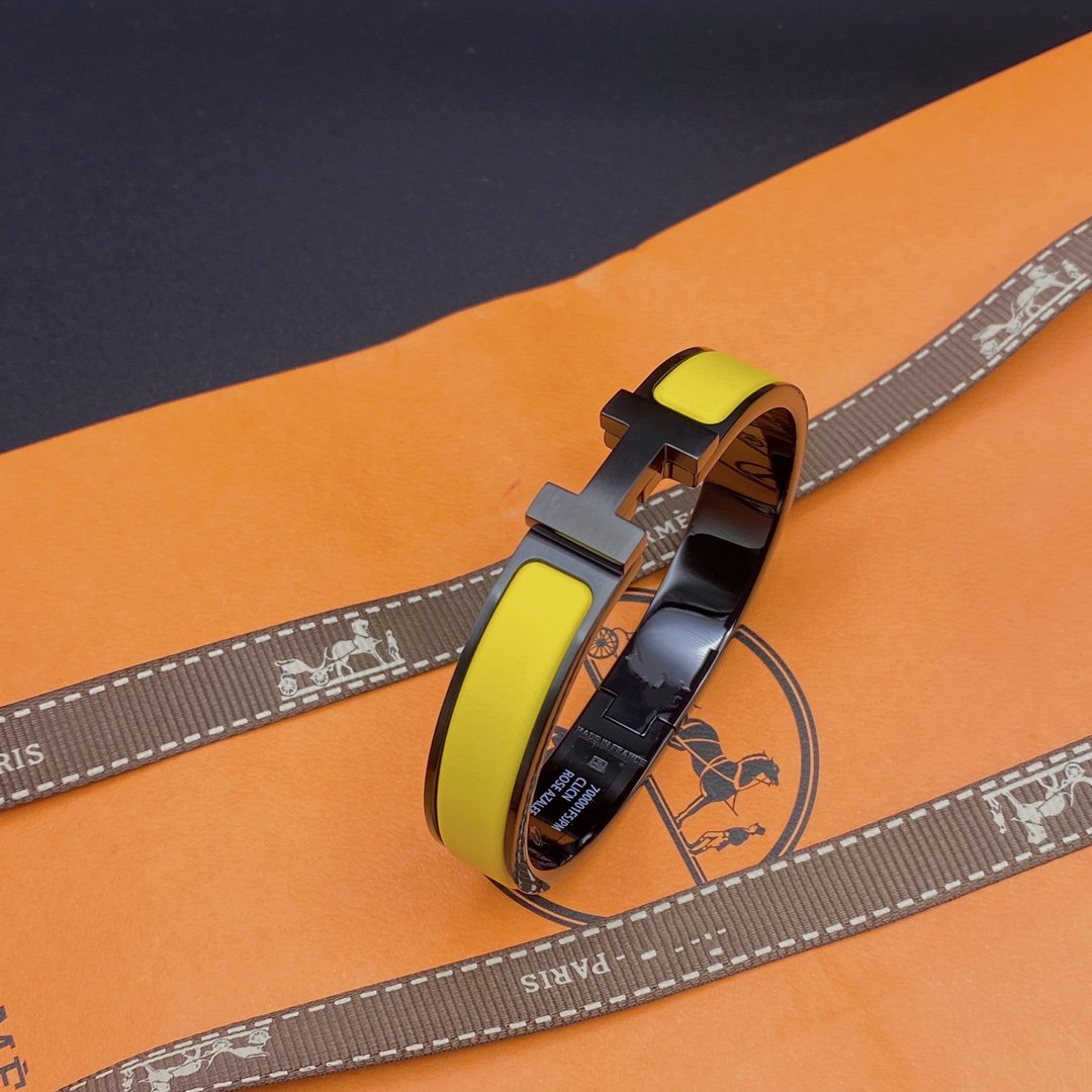 [Elite]CLIC HM SO BLACK YELLOW BRACELET