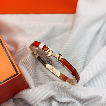 [Elite]CLASSIC HM CLIC RED 8MM ENAMEL BRACELET