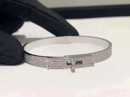 [Elite]HM KELLY BRACELET IN SILVER AND FULL PAVE DIAMOND
