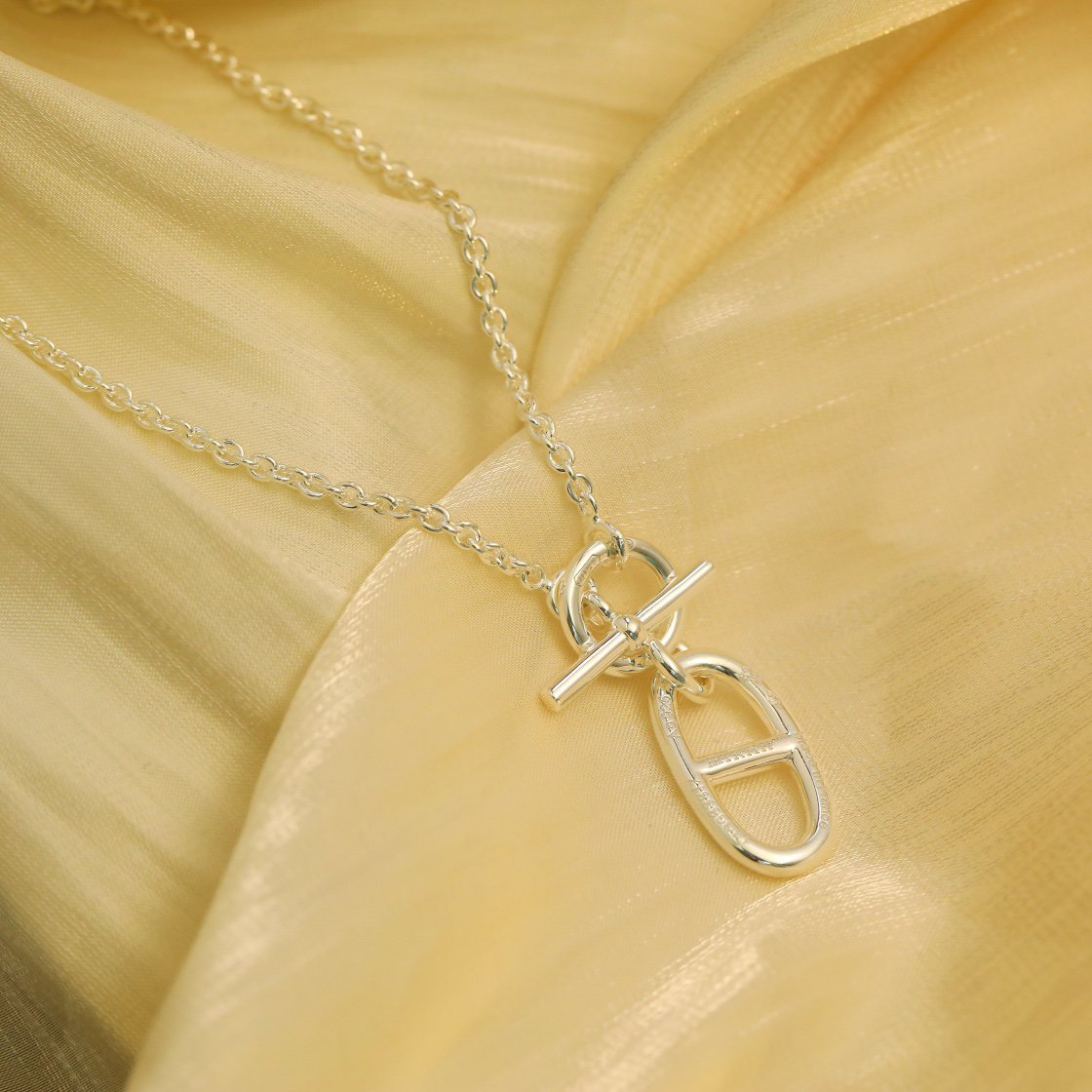 [Elite]HM CHAINE D'ANCRE PENDANT NECKLACE STERLING SILVER