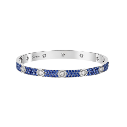 [Elite]2026 PAVE GEMSTONE LOVE BRACELET 6.1MM 10 DIAMONDS