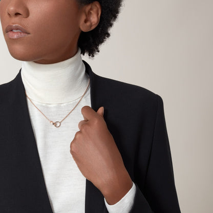 [Elite]LOVE DOUBLE RING NECKLACE