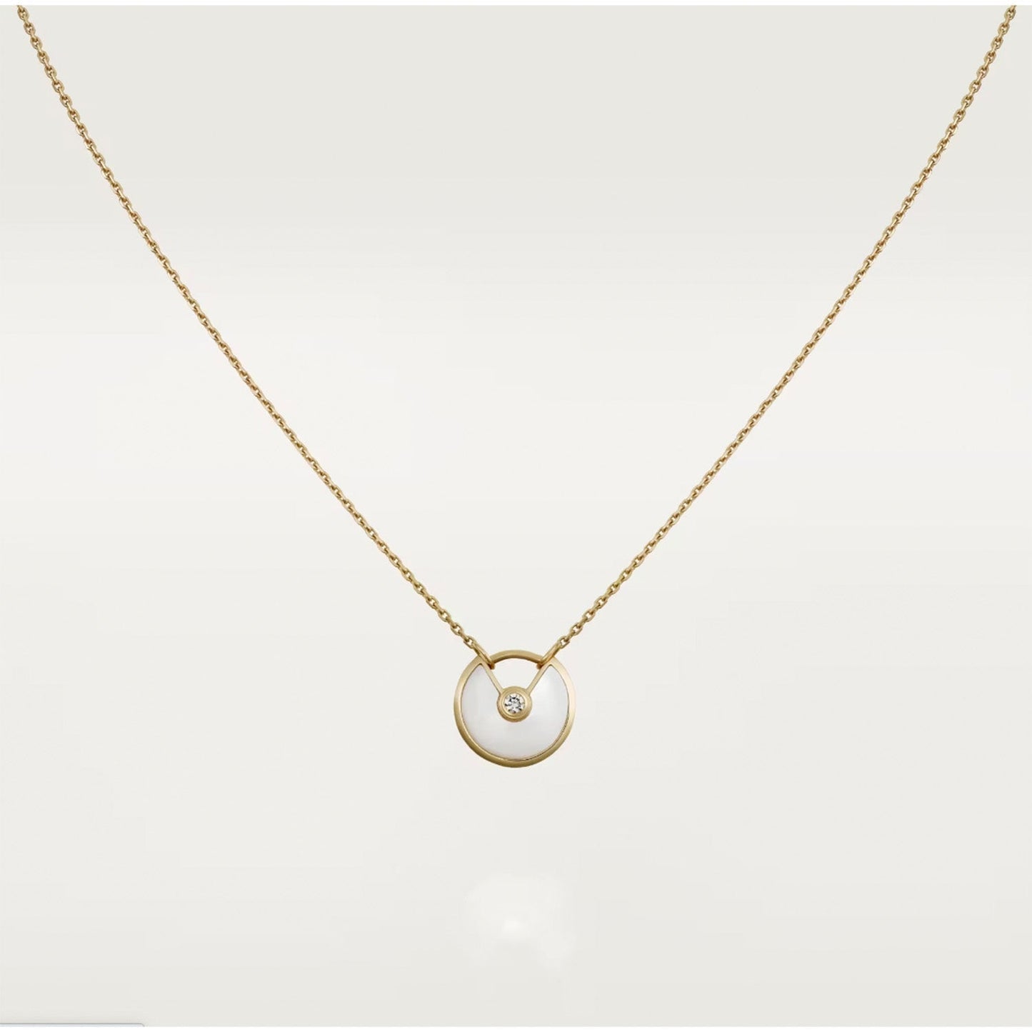 [Elite]AMULETTE ROSE GOLD MOP NECKLACE
