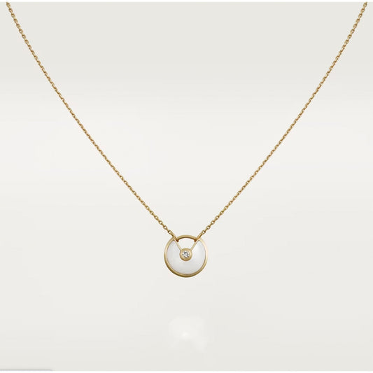[Elite]AMULETTE ROSE GOLD MOP NECKLACE
