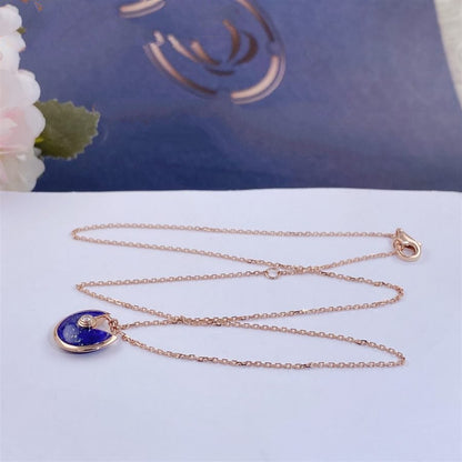 [Elite]AMULETTE ROSE GOLD AGATE NECKLACE