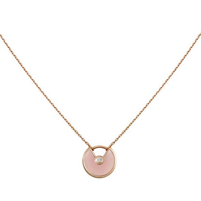[Elite]AMULETTE ROSE GOLD PINK MOP NECKLACE
