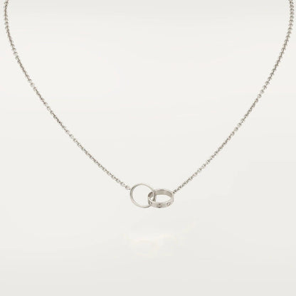 [Elite]LOVE NECKLACE PINK GOLD AND SILVER