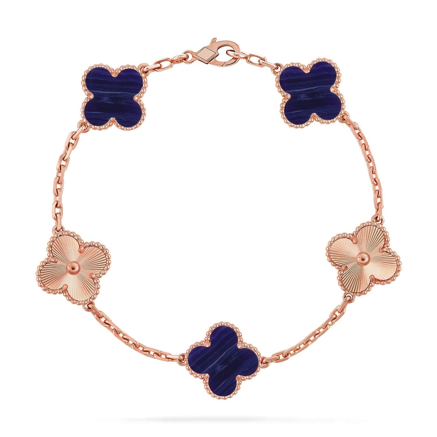 [Elite]CLOVER 5 MOTIF PURPLE STRIPES BRACELET COLLECTION