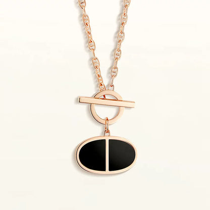 [Elite]CHAINE VERSO BLACK CERAMIC NECKLACE