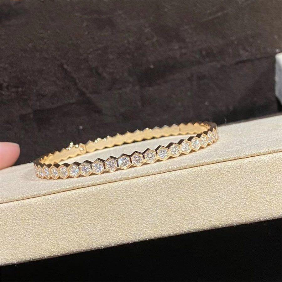 [Elite]BEE LOVE GOLD BRACELET FULL DIAMOND