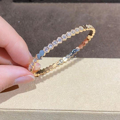 [Elite]BEE LOVE GOLD BRACELET FULL DIAMOND