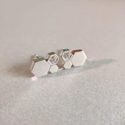 [Elite]BEE LOVE SILVER DIAMOND EARRINGS