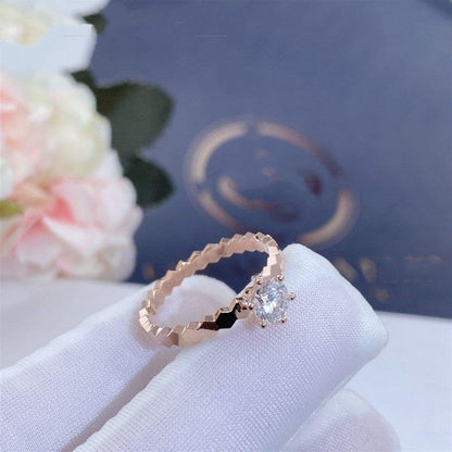 [Elite]BEE LOVE RING PINK GOLD 1 DIAMOND