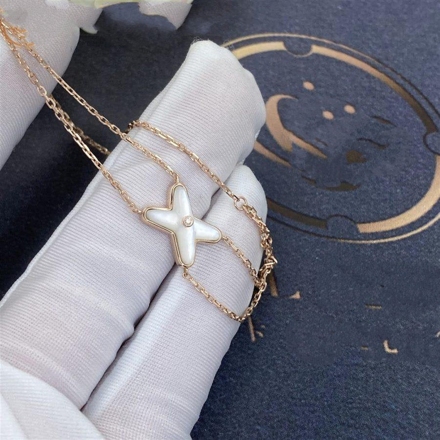 [Elite]JEUX BRACELET WHITE MOP PINK GOLD 1 DIAMOND