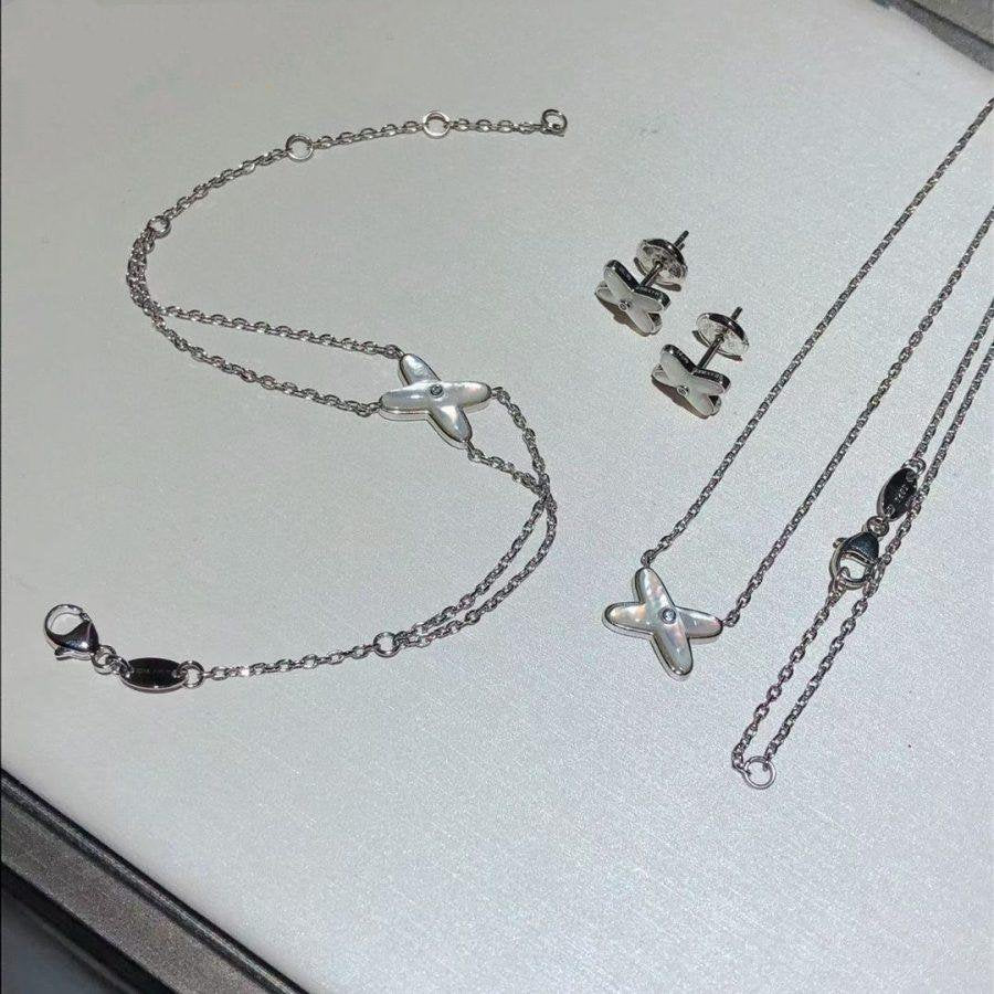 [Elite]JEUX BRACELET WHITE MOP SILVER 1 DIAMOND