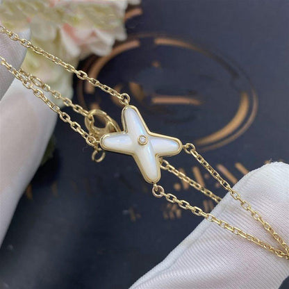 [Elite]JEUX BRACELET WHITE MOP GOLD 1 DIAMOND