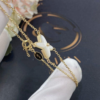 [Elite]JEUX BRACELET WHITE MOP GOLD 1 DIAMOND
