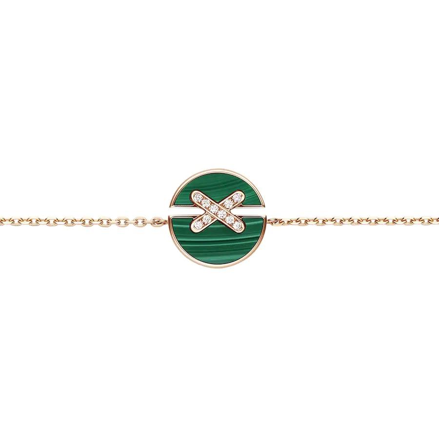 [Elite]JEUX DE BRACELET MALACHITE PINK GOLD DIAMONDS