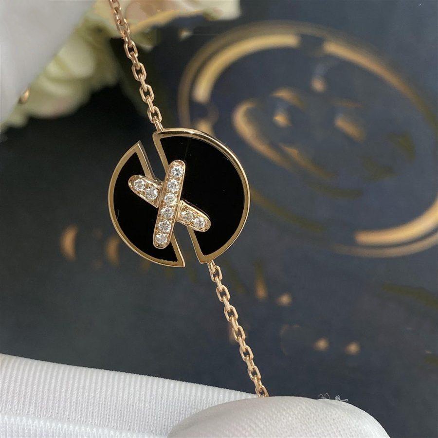 [Elite]JEUX DE BRACELET ONYX PINK GOLD DIAMOND