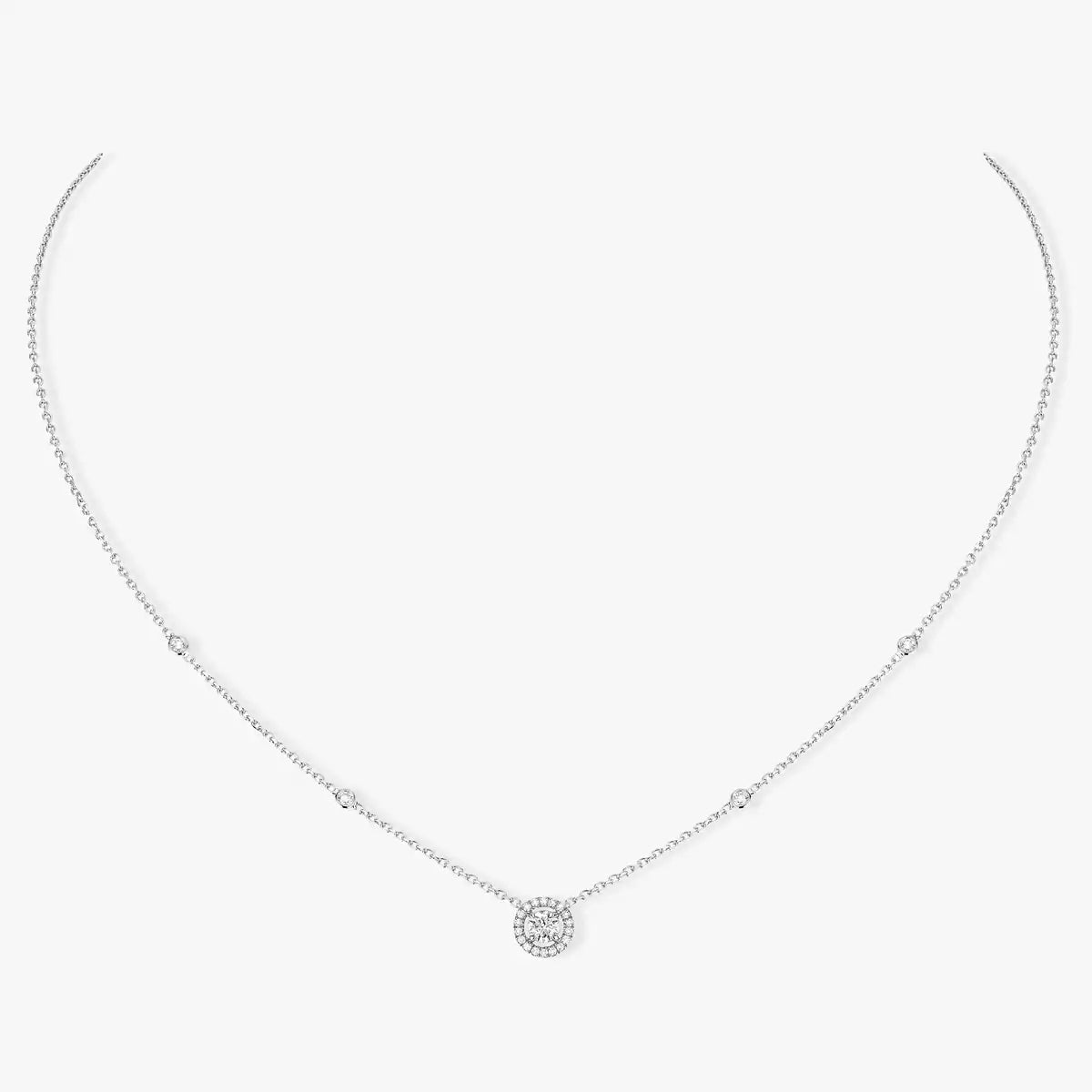 [Elite]Diamond Necklace 0,20ct Brilliant Shape Joy