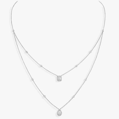 [Elite]Diamond Necklace My Twin 2 Rows