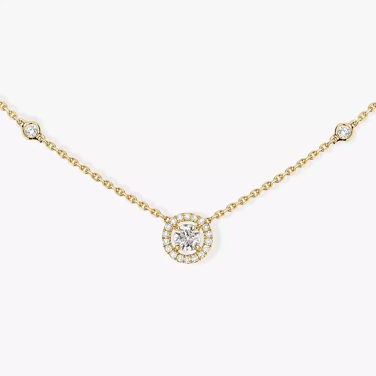 [Elite]Diamond Necklace 0,20ct Brilliant Shape Joy