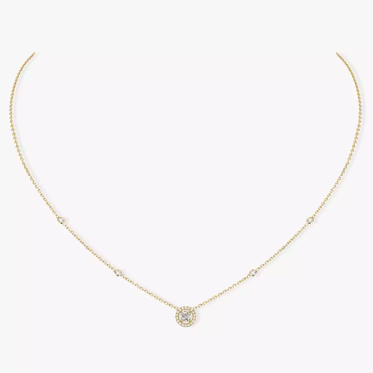 [Elite]Diamond Necklace 0,20ct Brilliant Shape Joy