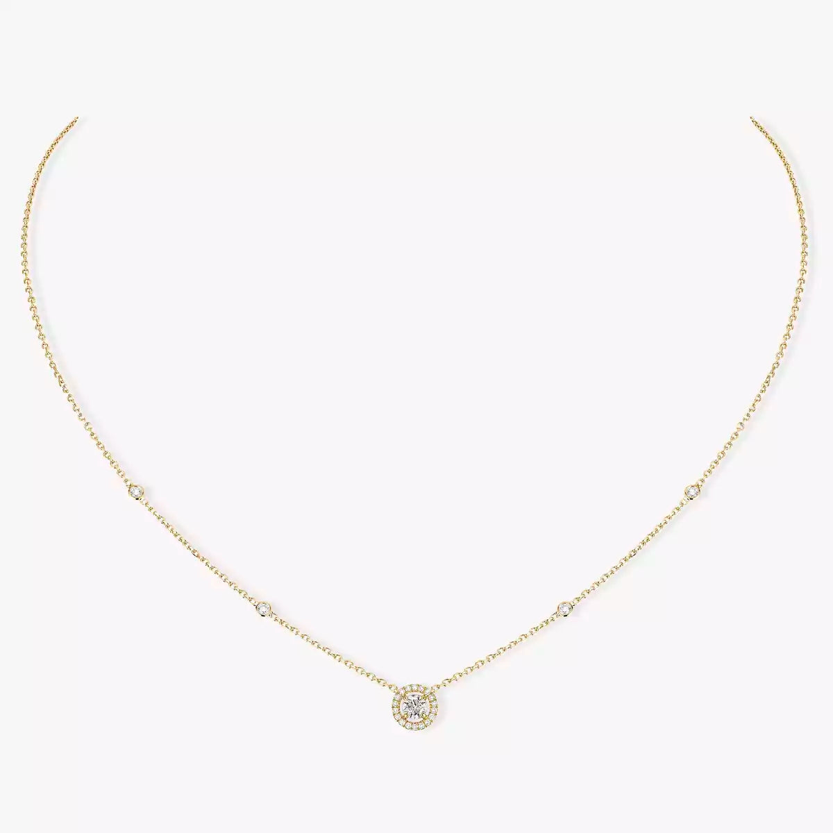 [Elite]Diamond Necklace 0,20ct Brilliant Shape Joy