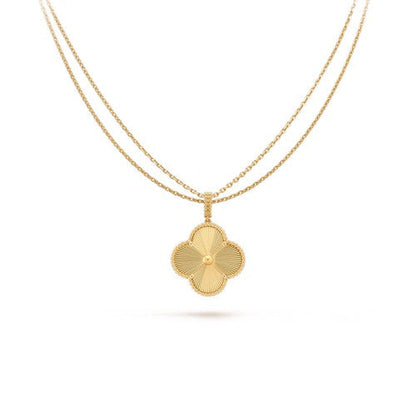 [Elite]CLOVER 25MM PEDANT NECKLACE GOLD