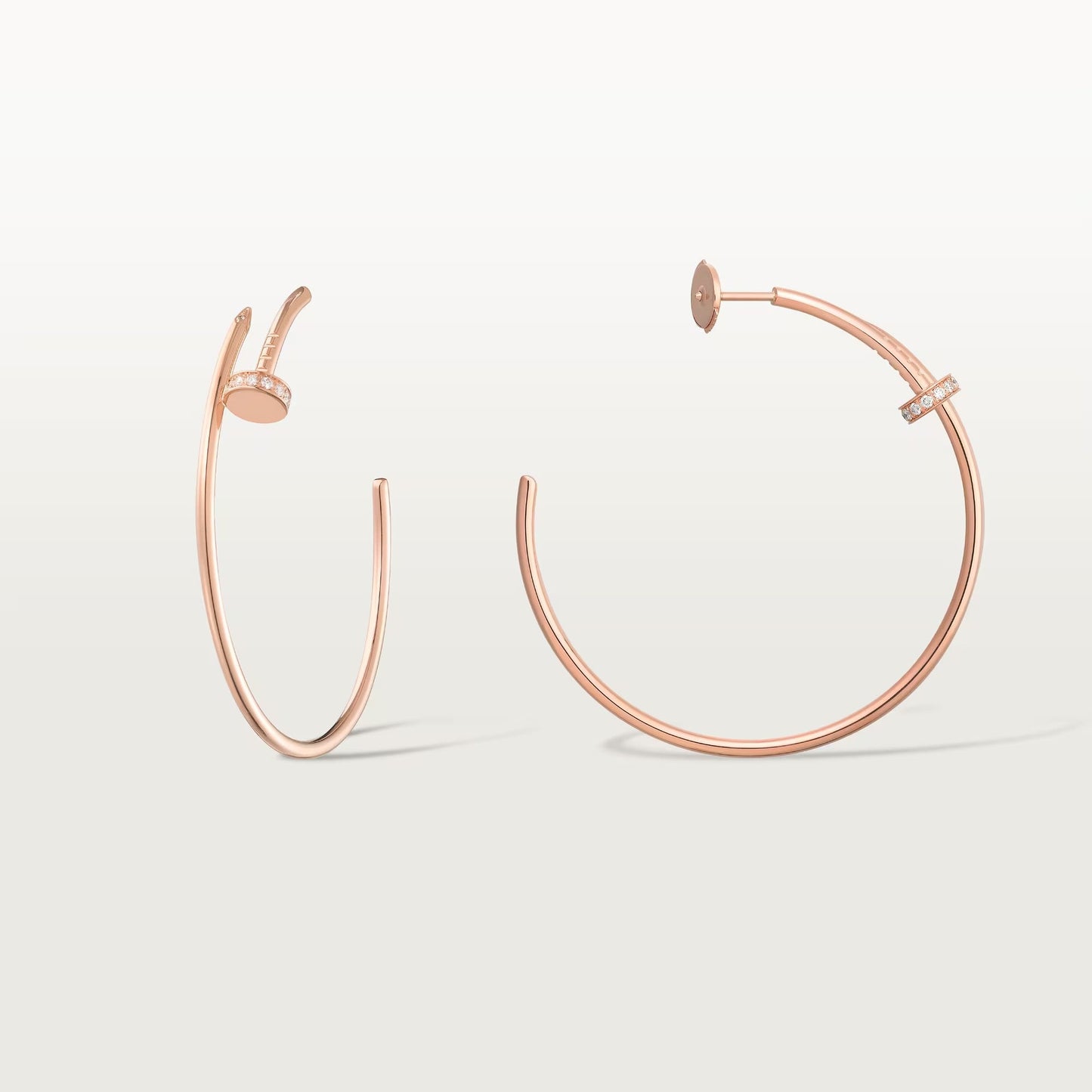 [Elite]JUSTE HALF DIAMOND LARGE EARRINGS