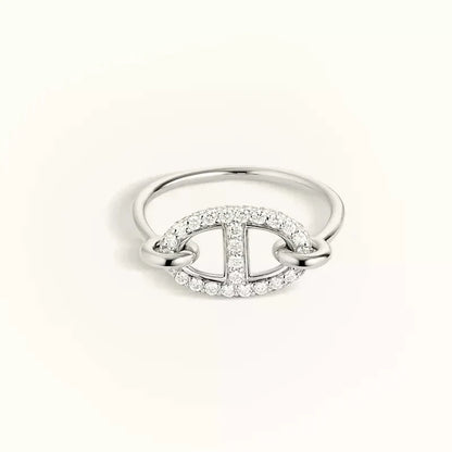 [Elite]RONDE SMALL SILVER DIAMOND RING
