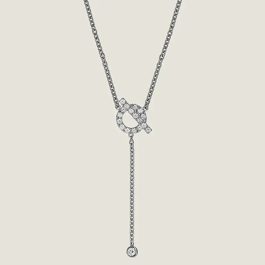 [Elite]FINESSE SILVER DIAMOND NECKLACE