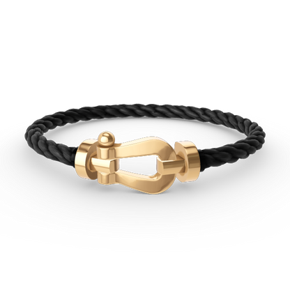 [Elite]FORCE LARGE HORSESHOE NO DIAMOND BRACELET GOLD