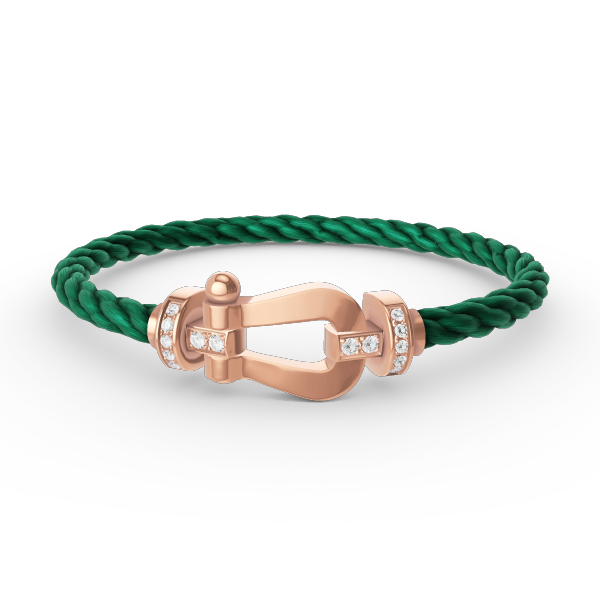 [Elite]FORCE LARGE HORSESHOE HALF DIAMOND BRACELET ROSE GOLD
