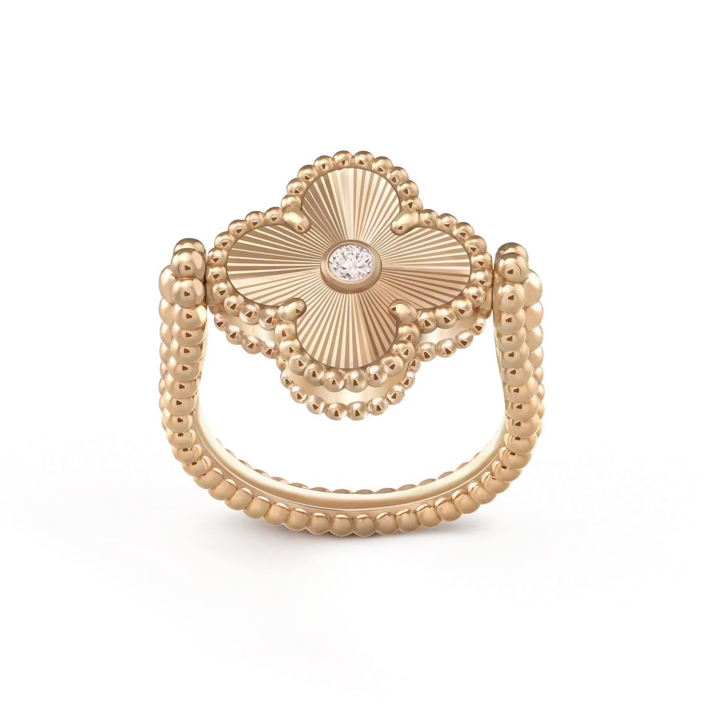[Elite]CLOVER RIVERSIBLE ROSE GOLD RING