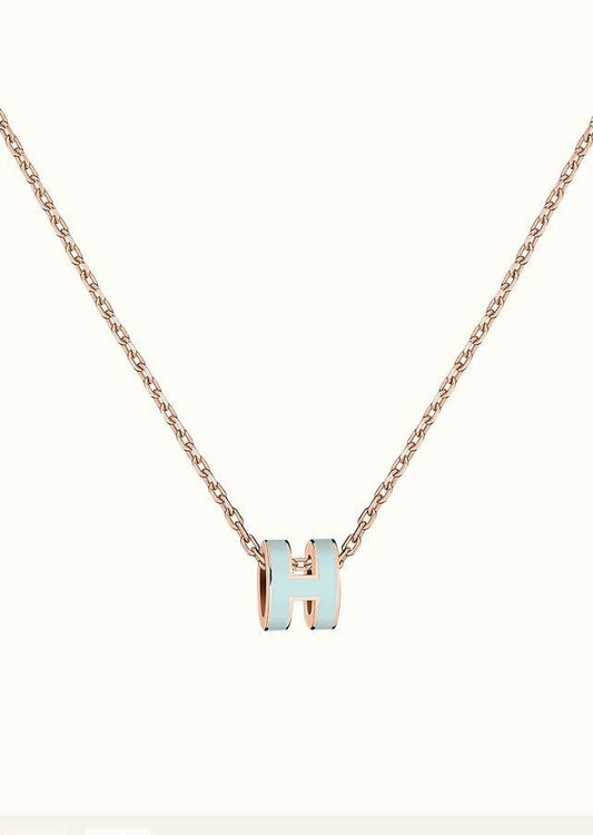 [Elite]POP H LIGHT BLUE NECKLACEGALE