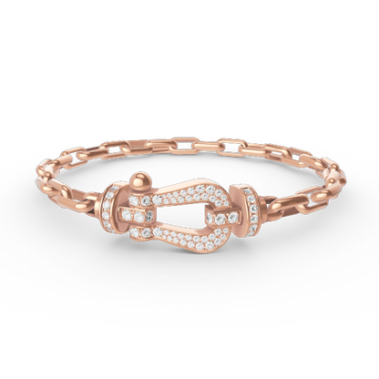 [Elite]FORCE LARGE HORSESHOE CLASP  METAL BRACELET