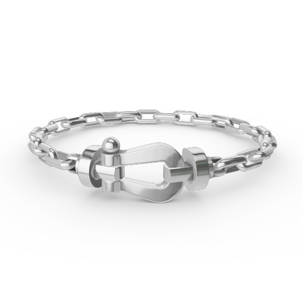 [Elite]FORCE LARGE HORSESHOE CLASP  METAL BRACELET