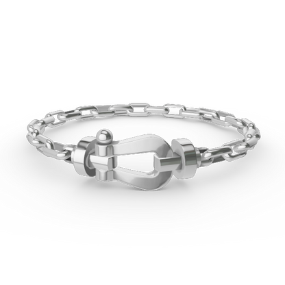 [Elite]FORCE LARGE HORSESHOE CLASP  METAL BRACELET