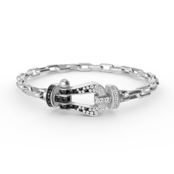 [Elite]FORCE LARGE HORSESHOE CLASP  METAL BRACELET