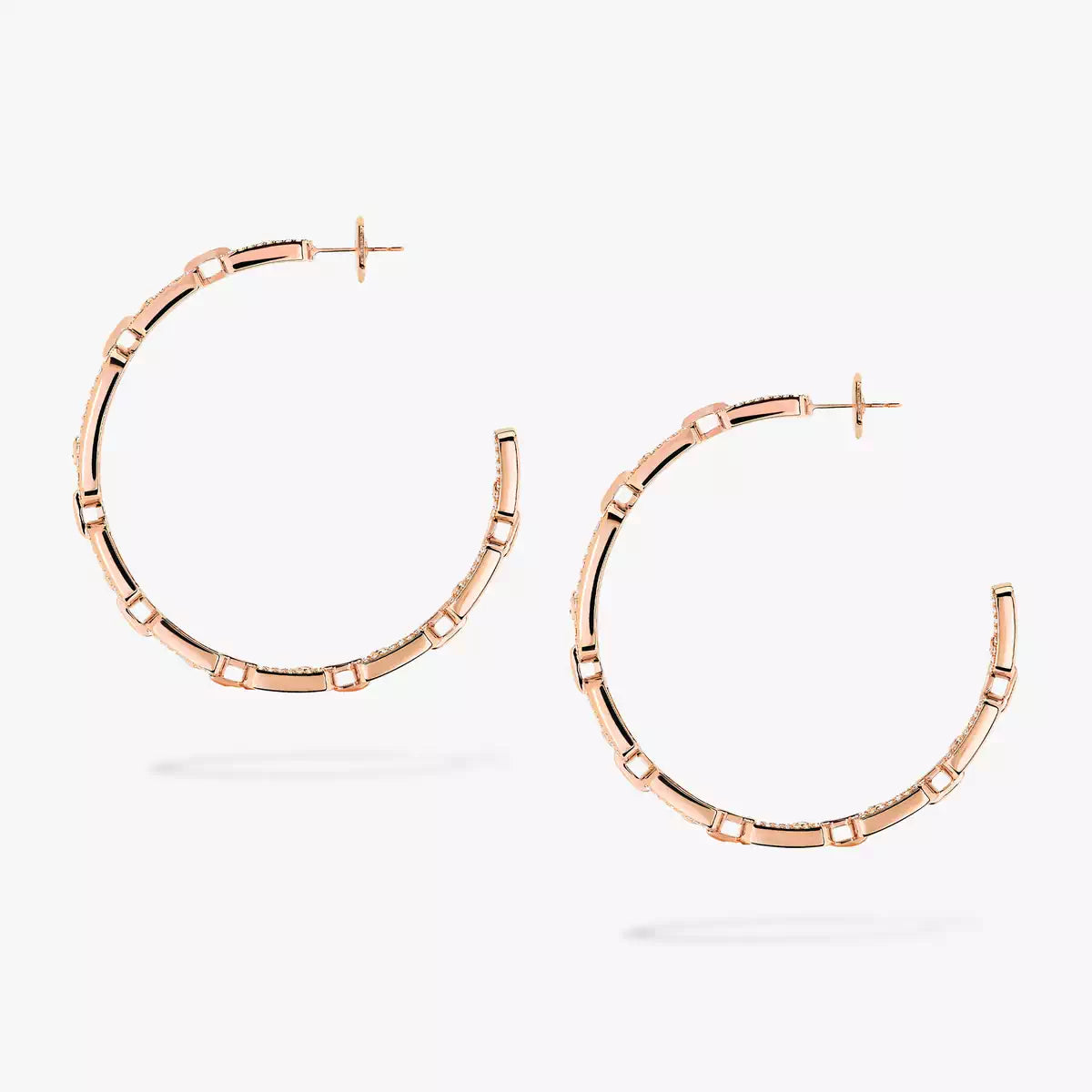 [Elite]Move Link Diamond Hoop Earrings