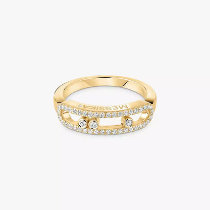 [Elite] Baby Move Gold Diamond Pave_ Ring