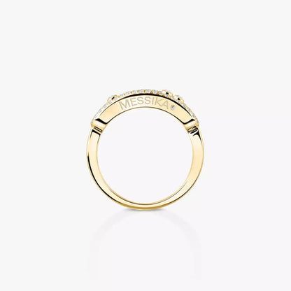 [Elite] Baby Move Gold Diamond Pave_ Ring