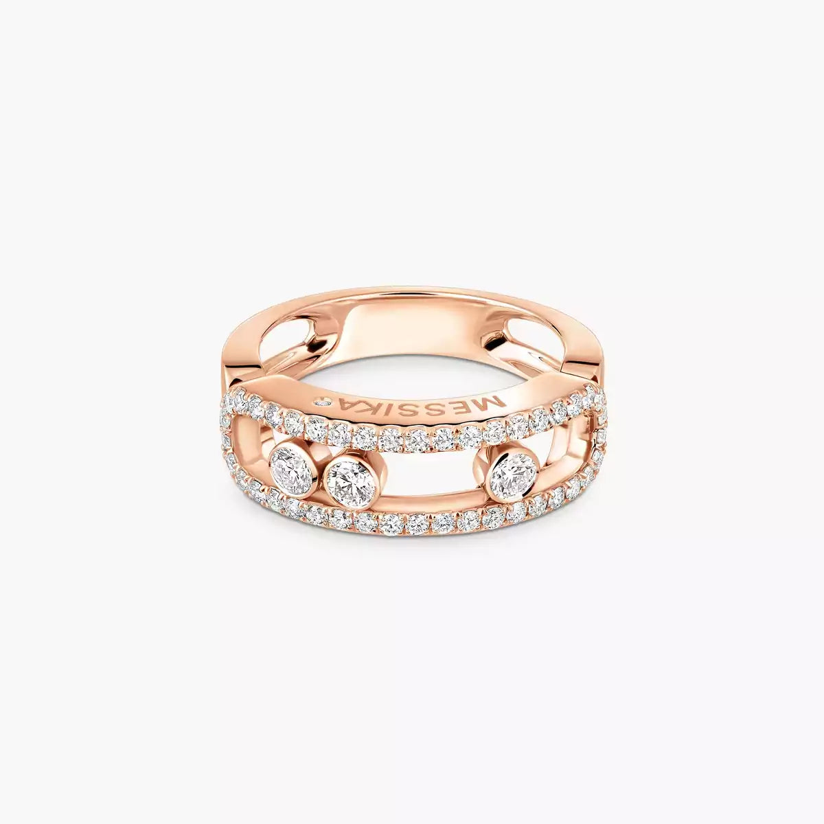 [Elite]Move Gold Diamond Pave_ Ring