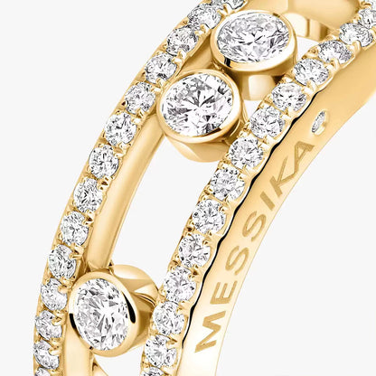 [Elite]Move Gold Diamond Pave_ Ring