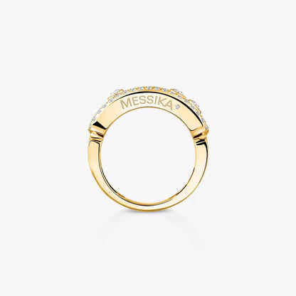 [Elite]Move Gold Diamond Pave_ Ring