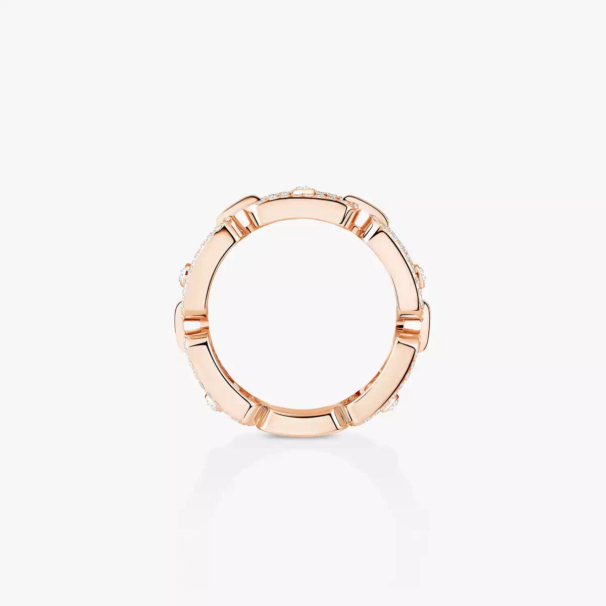 [Elite]Move Link Pave_-Set Diamond Ring in Gold