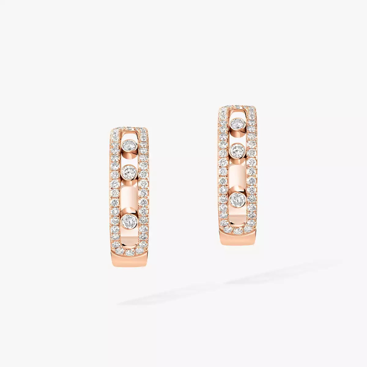 [Elite]Diamond Pave_ Hoop Earrings Move