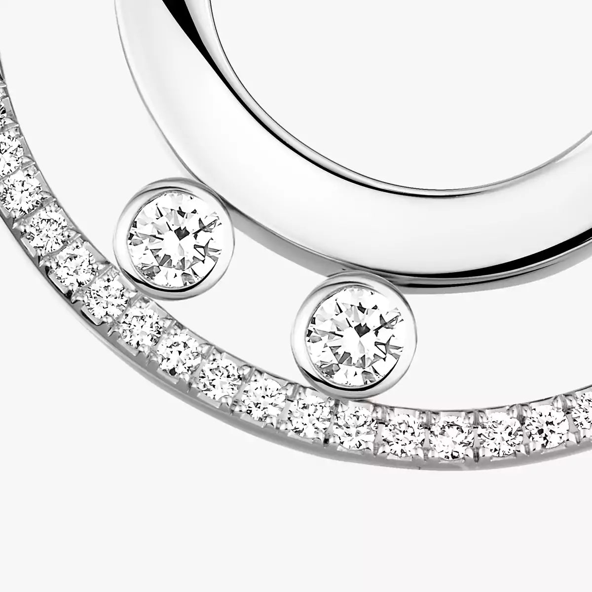 [Elite]Move Romane Small Diamond Hoop Earrings