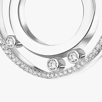 [Elite]Move Romane Small Diamond Hoop Earrings